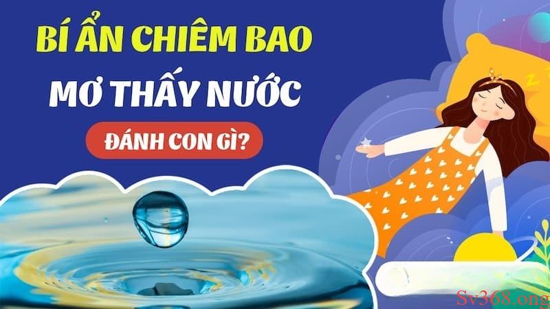 mơ thấy nước mơ thấy nước